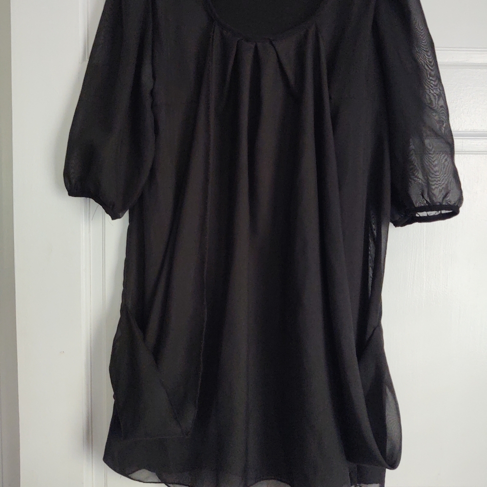 Black mini dress